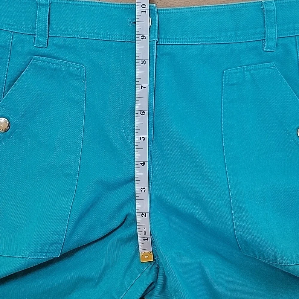 Jones New York Sport Teal Bermuda Shorts Size 10 Petite EUC
